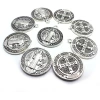 Single-circle Amazon metal pendant Saint Benedict Italian pendant details Picture